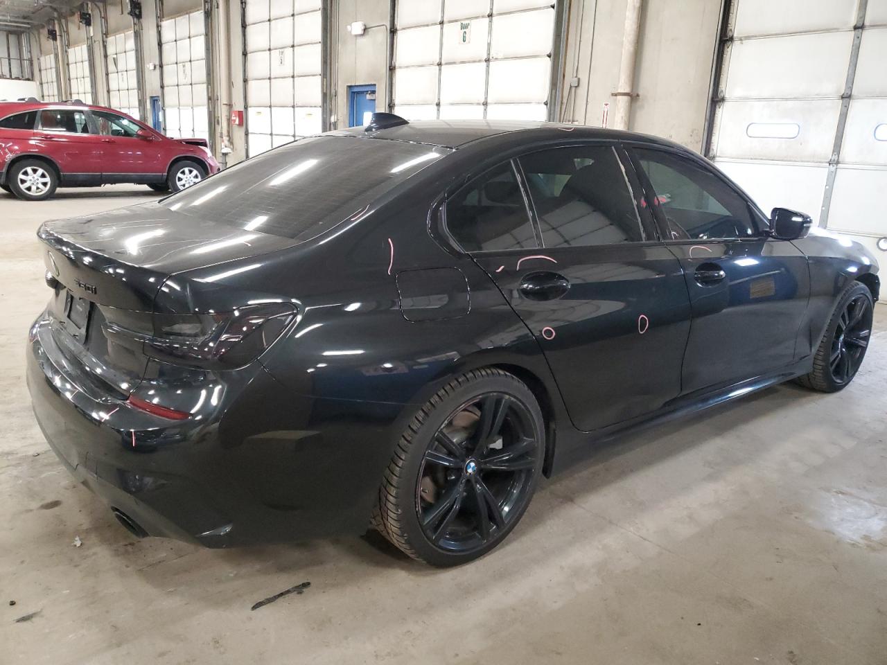 2020 BMW 3er VIN 3MW5R7J01L8B18052 Copart auction photo, front end damage thumbnail 3