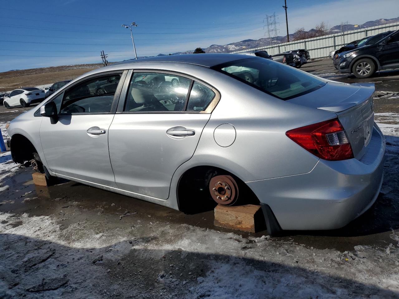 2012 Honda Civic VIN 19XFB2F56CE017531 Copart auction photo, all over damage thumbnail 2