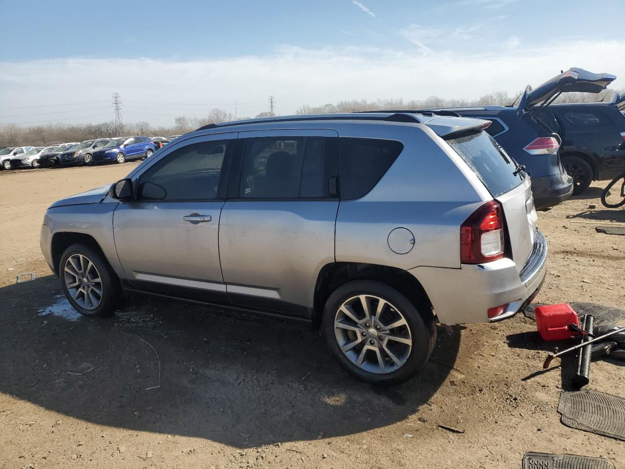 2016 Jeep Compass VIN 1C4NJCBA8GD525580 Copart auction photo, rear end / side damage thumbnail 2