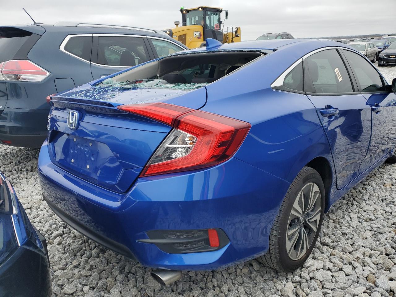 2016 Honda Civic VIN 19XFC1F30GE221639 Copart auction photo, side / hail damage thumbnail 6