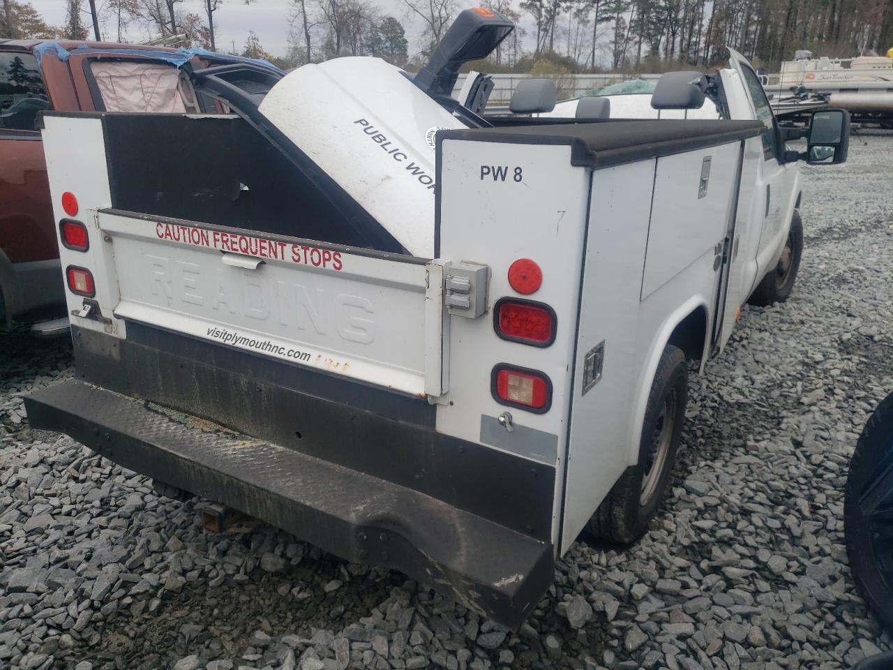 2014 Ford F250 VIN 1FTBF2A68EEA34753 Copart auction photo, front end / top/roof damage thumbnail 3