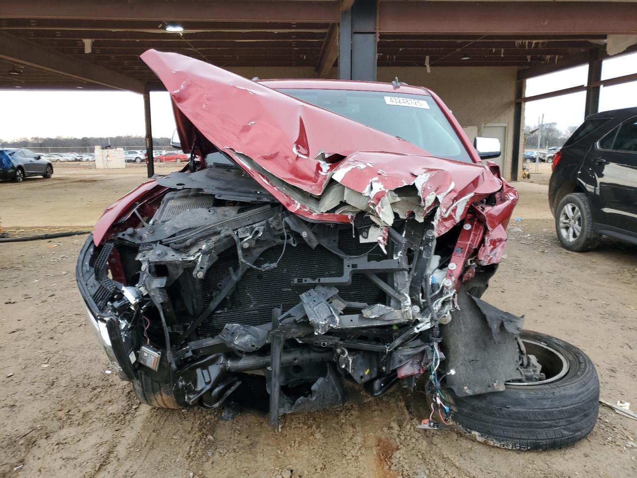 2015 Chevrolet Tahoe VIN 1GNSKCKC4FR204128 Copart auction photo, front end / side damage thumbnail 5