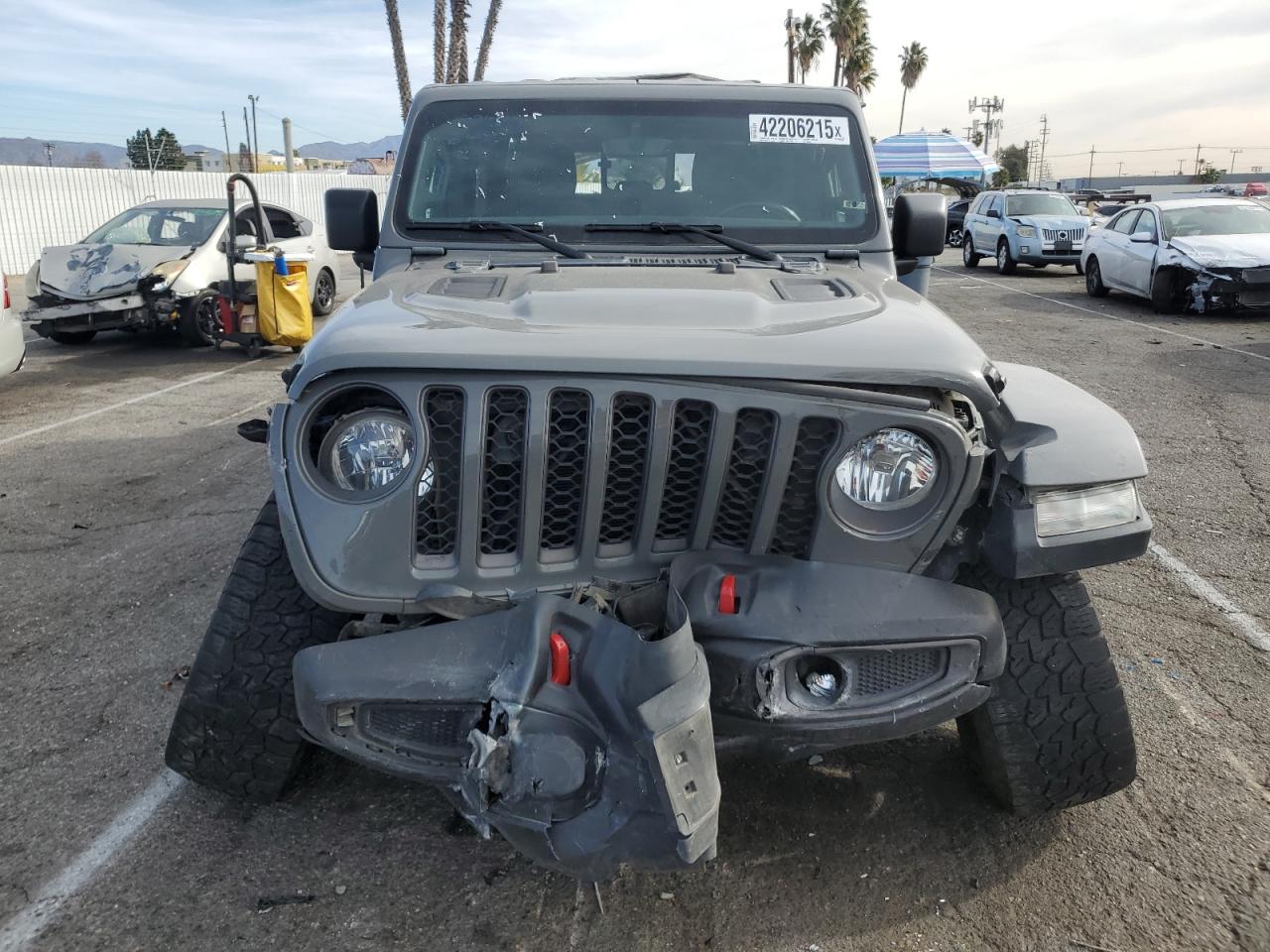 2021 Jeep Gladiator VIN 1C6JJTBG5ML615653 Copart auction photo, undercarriage / front end damage thumbnail 5