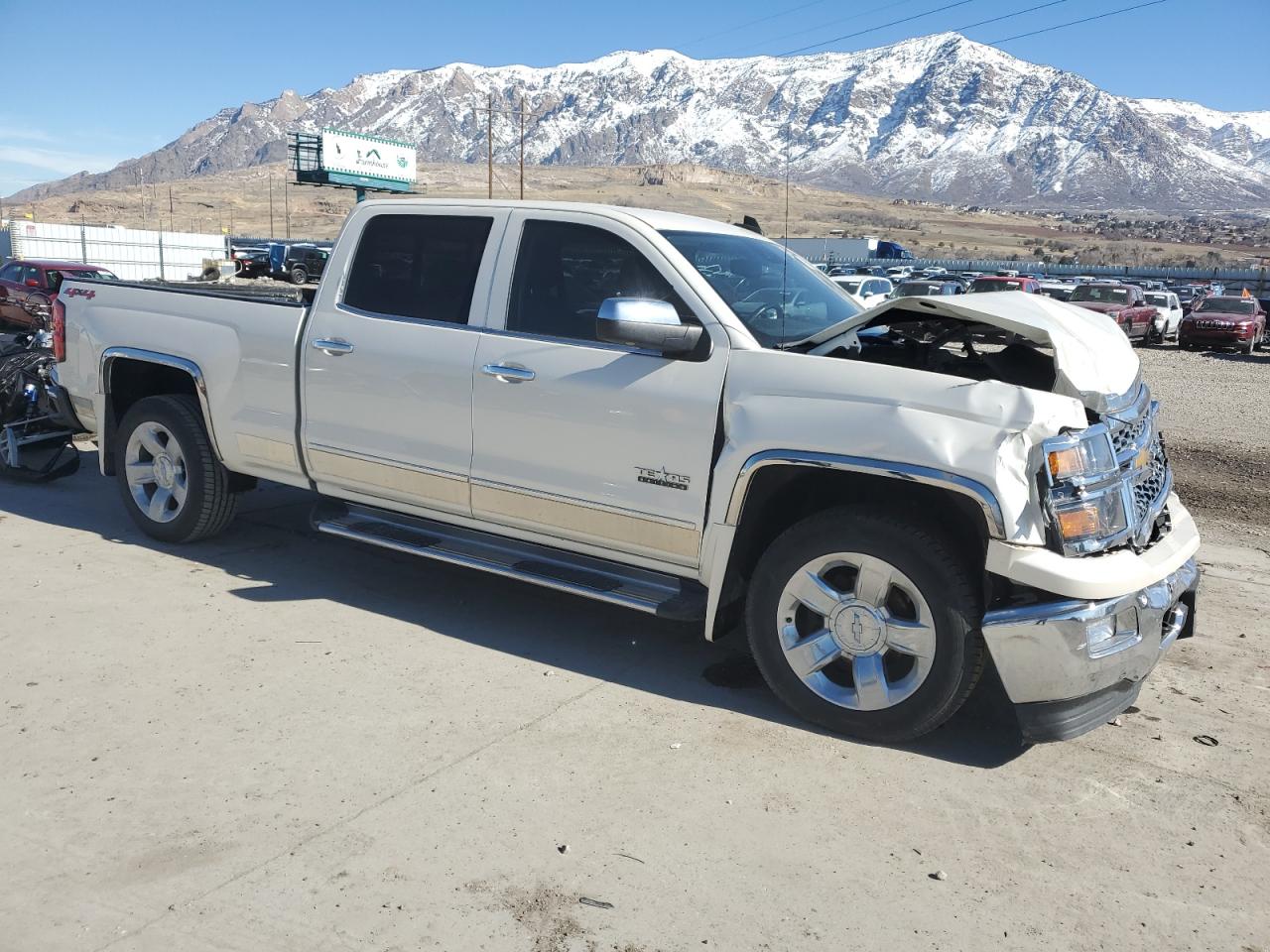 2015 Chevrolet Silverado VIN 3GCUKSEC6FG423695 Copart auction photo, front end damage thumbnail 4