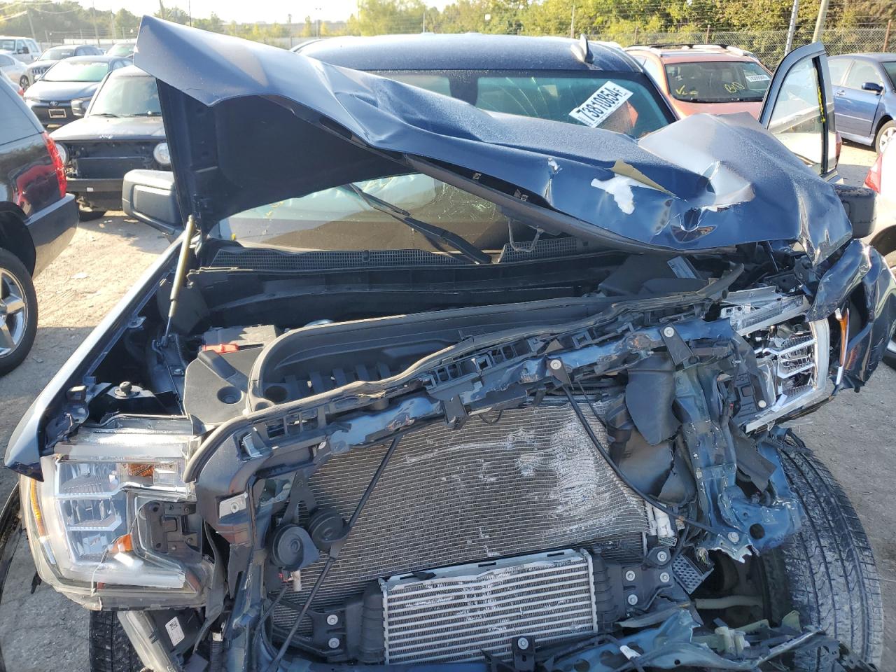 2021 GMC Sierra VIN 3GTP9CEK7MG272787 Copart auction photo, front end / minor dent/scratches damage thumbnail 13