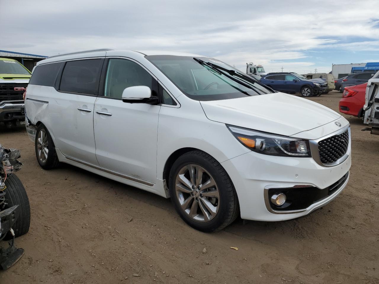 2018 KIA Sedona VIN KNDME5C18J6365528 Copart auction photo, rear end / side damage thumbnail 4