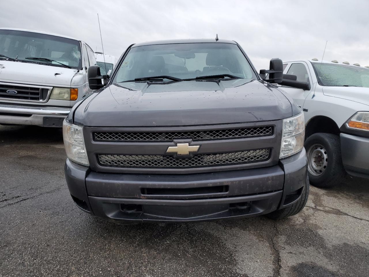 2010 Chevrolet Silverado VIN 3GCRKSE38AG214389 Copart auction photo, front end / undercarriage damage thumbnail 5