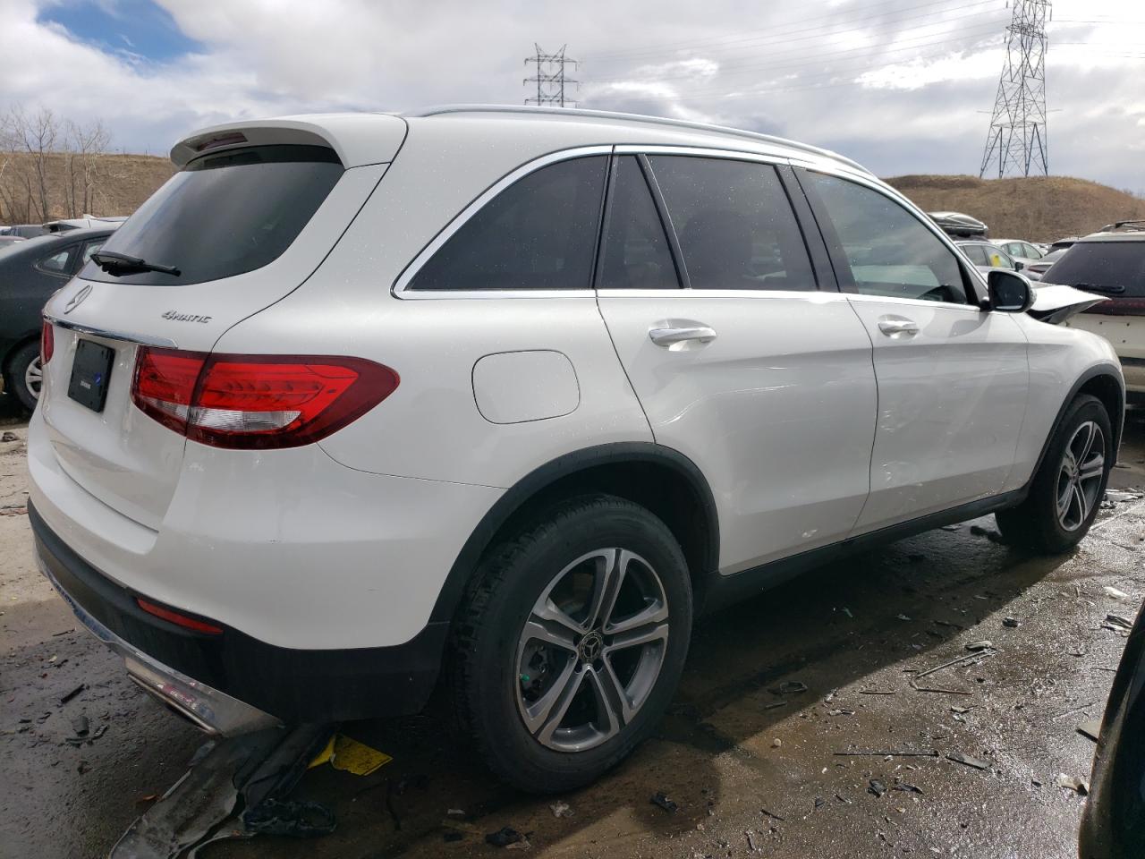 2019 Mercedes-Benz GLC VIN WDC0G4KB6KV154634 Copart auction photo, front end damage thumbnail 3