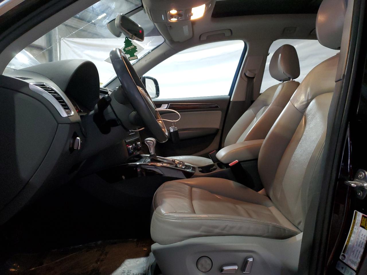 2014 Audi Q5 VIN WA1LFAFP3EA095445 Copart auction photo, front end / side damage thumbnail 7