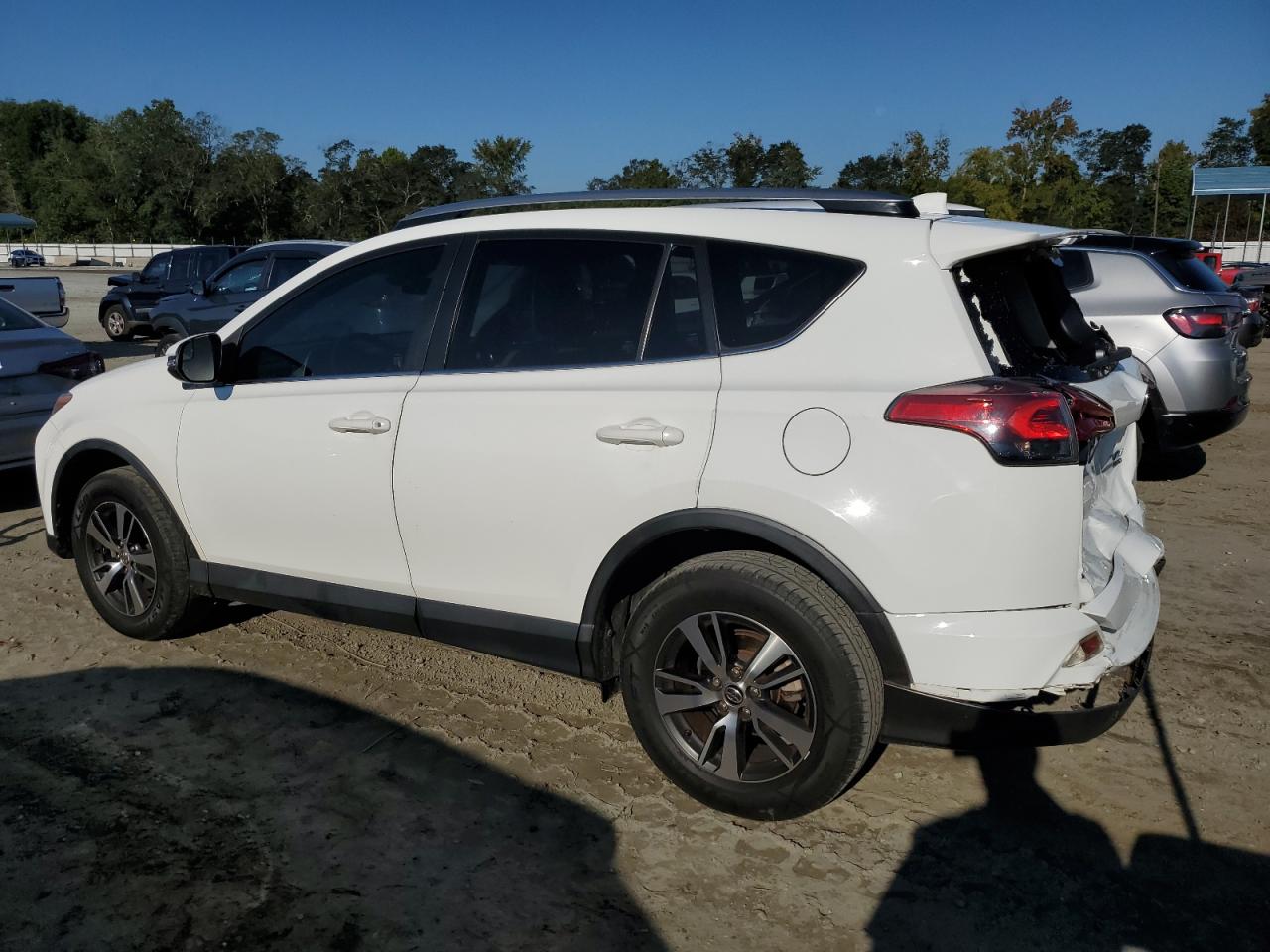 2017 Toyota RAV 4 VIN JTMRFREV0HJ704655 Copart auction photo, rear end damage thumbnail 2