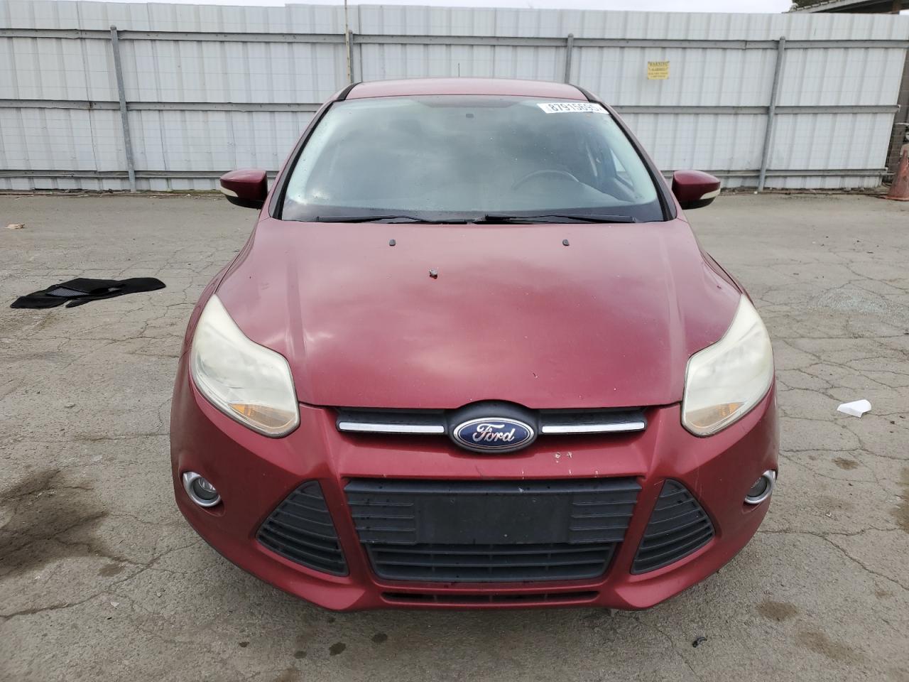 2014 Ford Focus VIN 1FADP3F2XEL123436 Copart auction photo, front end / rear end damage thumbnail 5