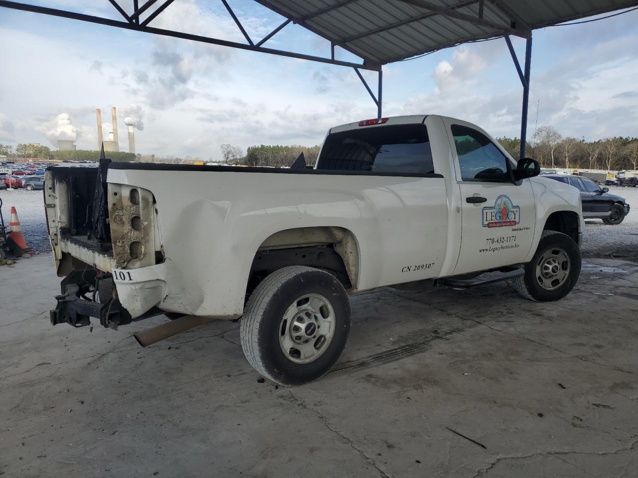 2013 GMC Sierra VIN 1GT01ZCG2DF227834 Copart auction photo, rear end / minor dent/scratches damage thumbnail 3