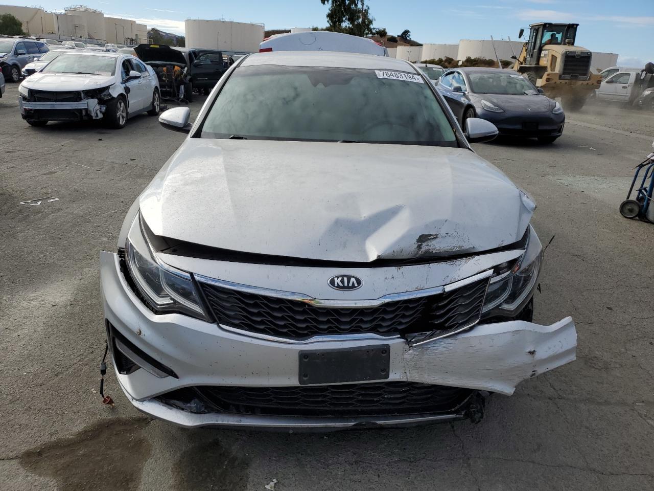 2019 KIA Optima VIN 5XXGT4L34KG347660 Copart auction photo, front end / rear end damage thumbnail 5
