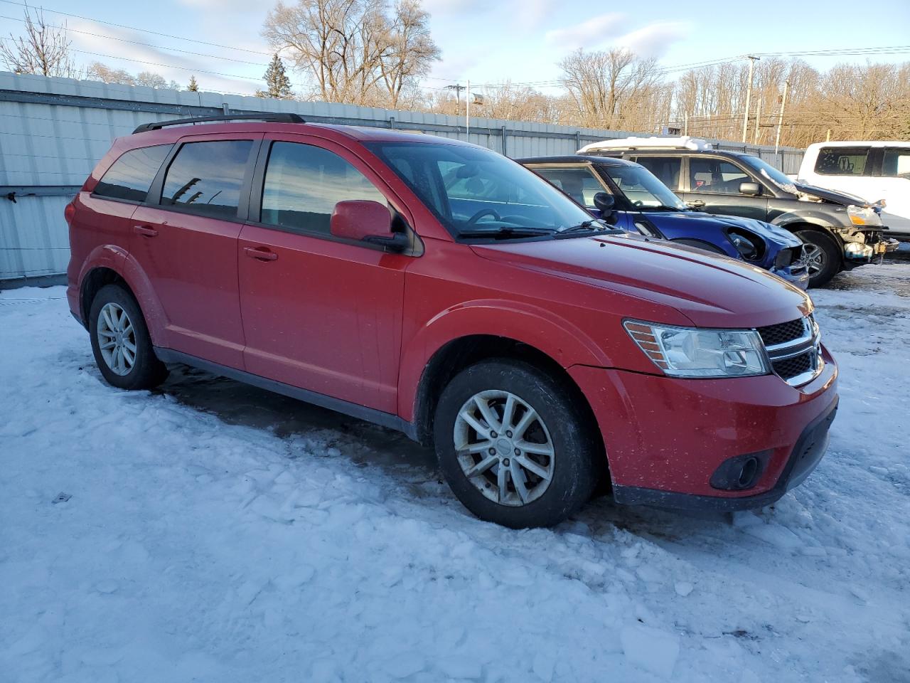2015 Dodge Journey VIN 3C4PDCBGXFT754937 Copart auction photo, front end damage thumbnail 4