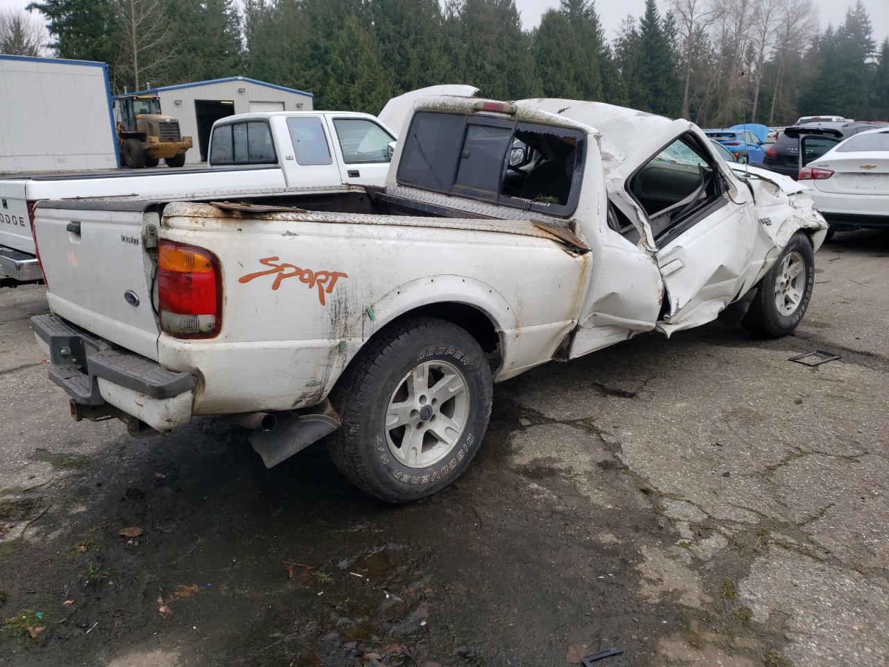 1999 Ford Ranger VIN 1FTZR15X2XPA75969 Copart auction photo, all over damage thumbnail 3
