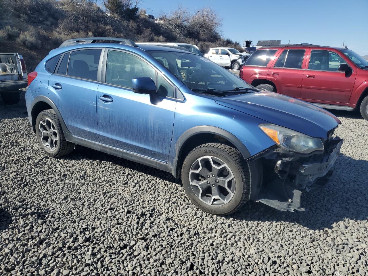 2014 Subaru XV VIN JF2GPAVC8E8333995 Copart auction photo, front end / minor dent/scratches damage thumbnail 4