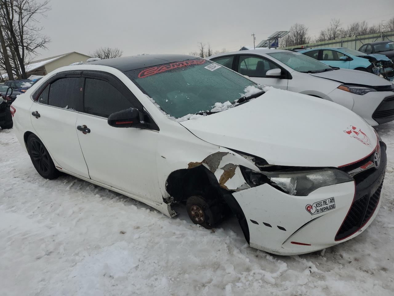 2017 Toyota Camry VIN 4T1BF1FK5HU304933 Copart auction photo, undercarriage / front end damage thumbnail 4