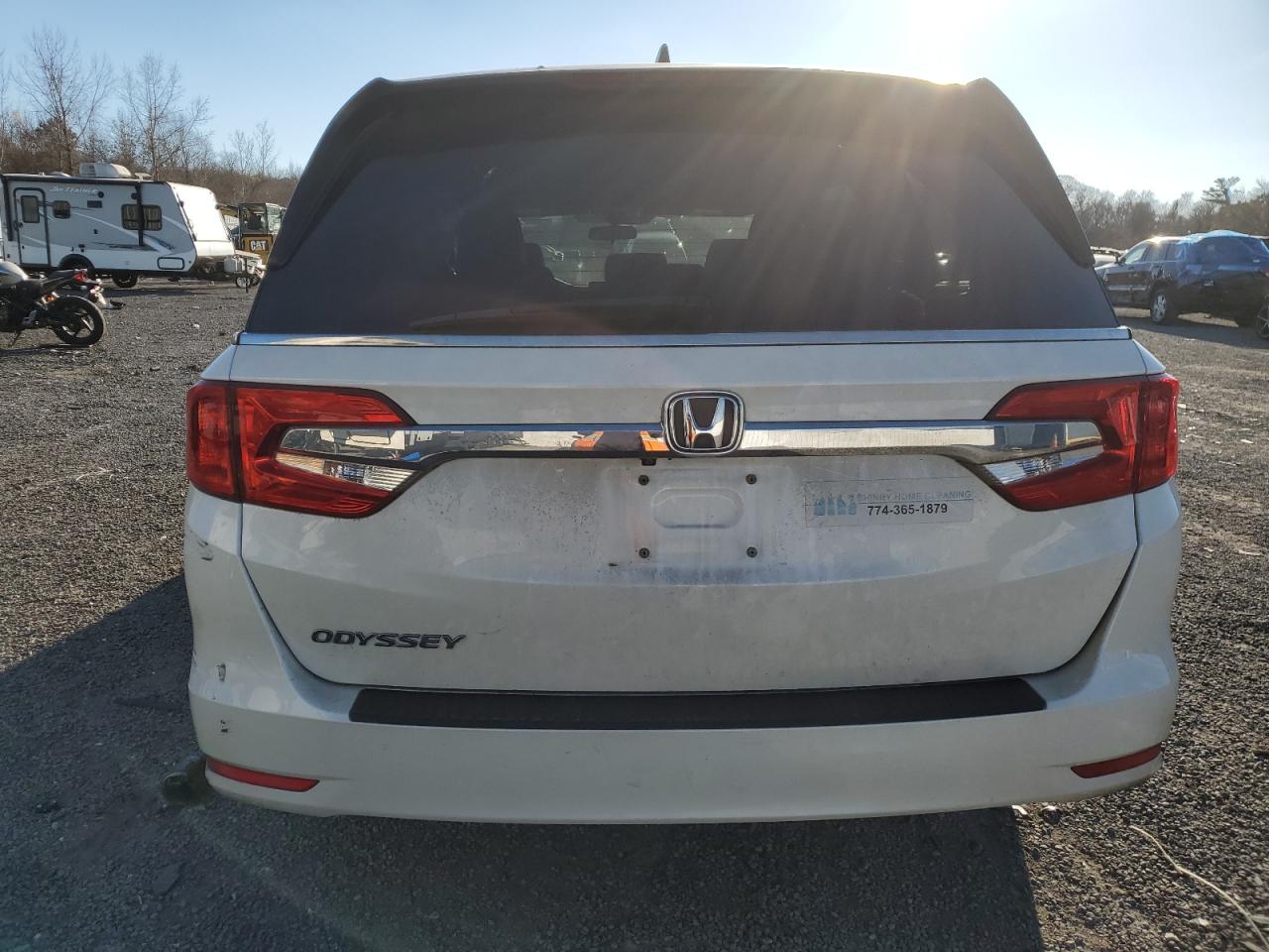 2019 Honda Odyssey VIN 5FNRL6H51KB041856 Copart auction photo, front end / side damage thumbnail 6