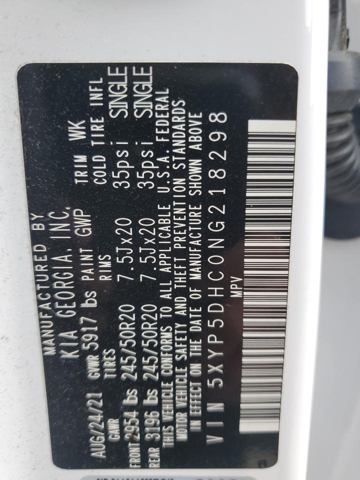 2022 KIA Telluride VIN 5XYP5DHC0NG218298 Copart auction photo, rear end damage thumbnail 13