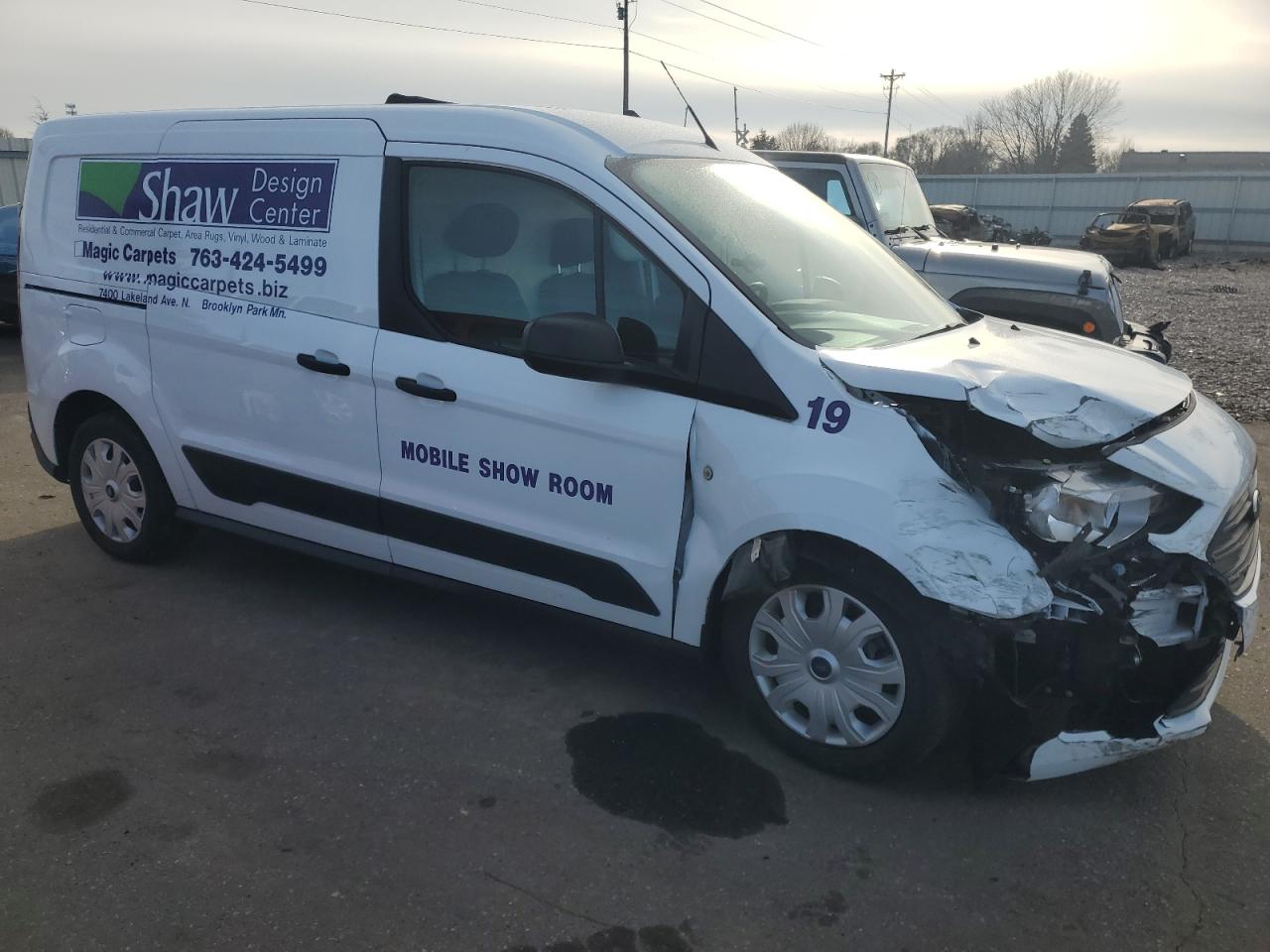 2020 Ford Transit VIN NM0LS7F2XL1470556 Copart auction photo, front end damage thumbnail 4