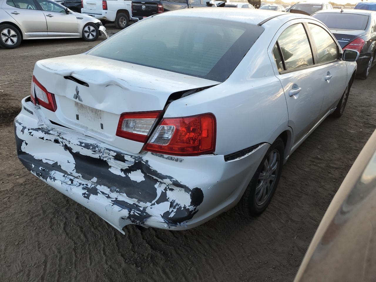 2012 Mitsubishi Galant VIN 4A32B2FF2CE016862 Copart auction photo, rear end / hail damage thumbnail 3
