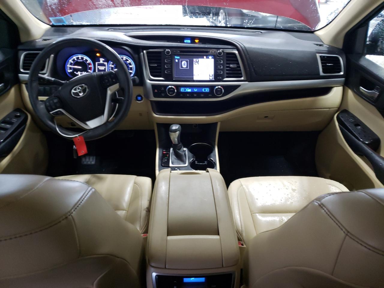 2015 Toyota Highlander VIN 5TDJKRFH5FS101394 Copart auction photo, side / front end damage thumbnail 8