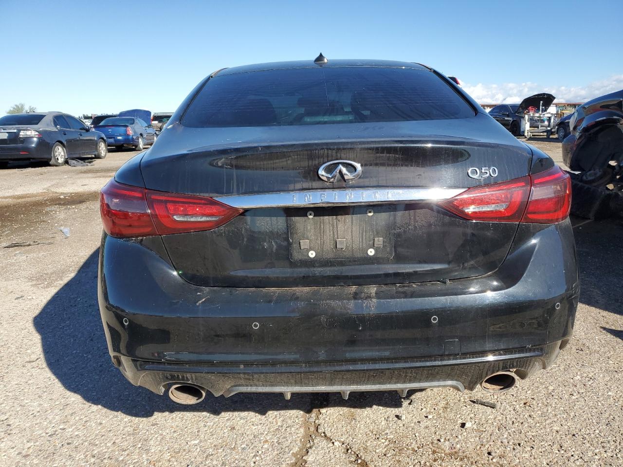 2018 Infiniti Q50 VIN JN1EV7AP2JM359925 Copart auction photo, front end / frame damage damage thumbnail 6