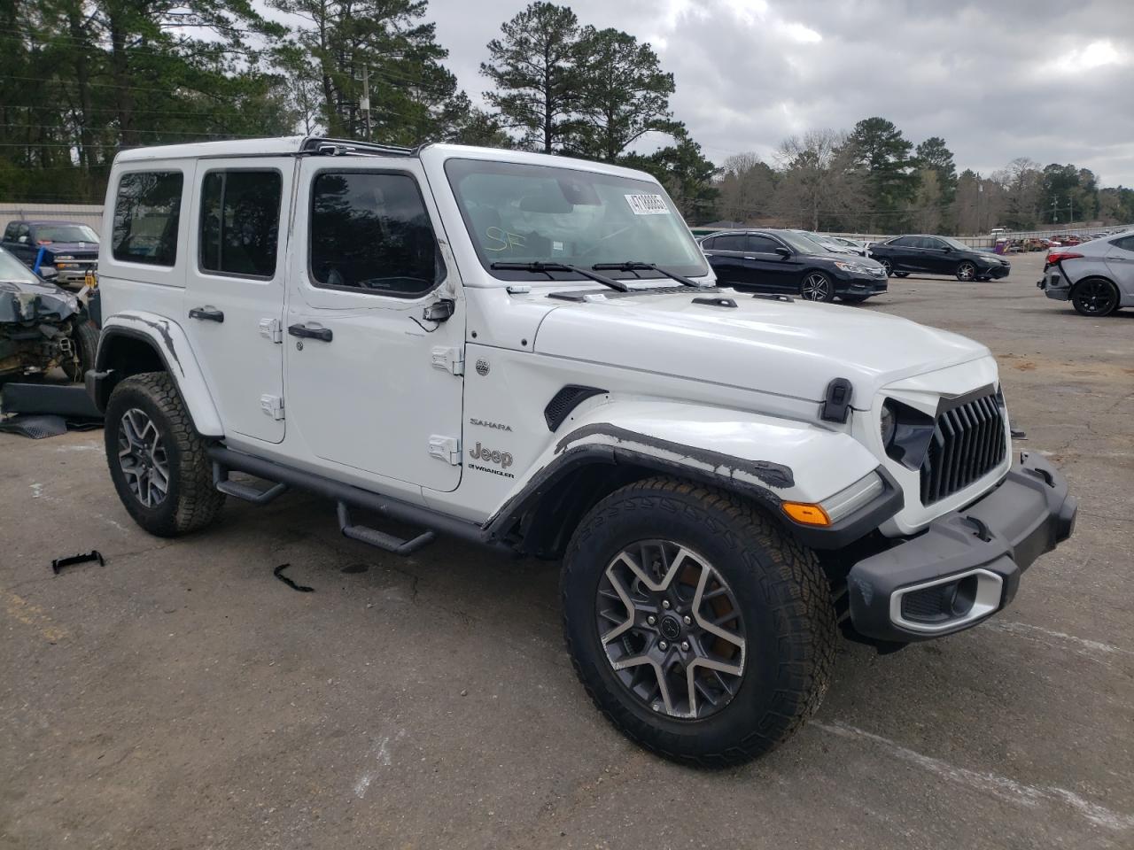 2024 Jeep Wrangler VIN 1C4PJXEG8RW264667 Copart auction photo, rollover damage thumbnail 4