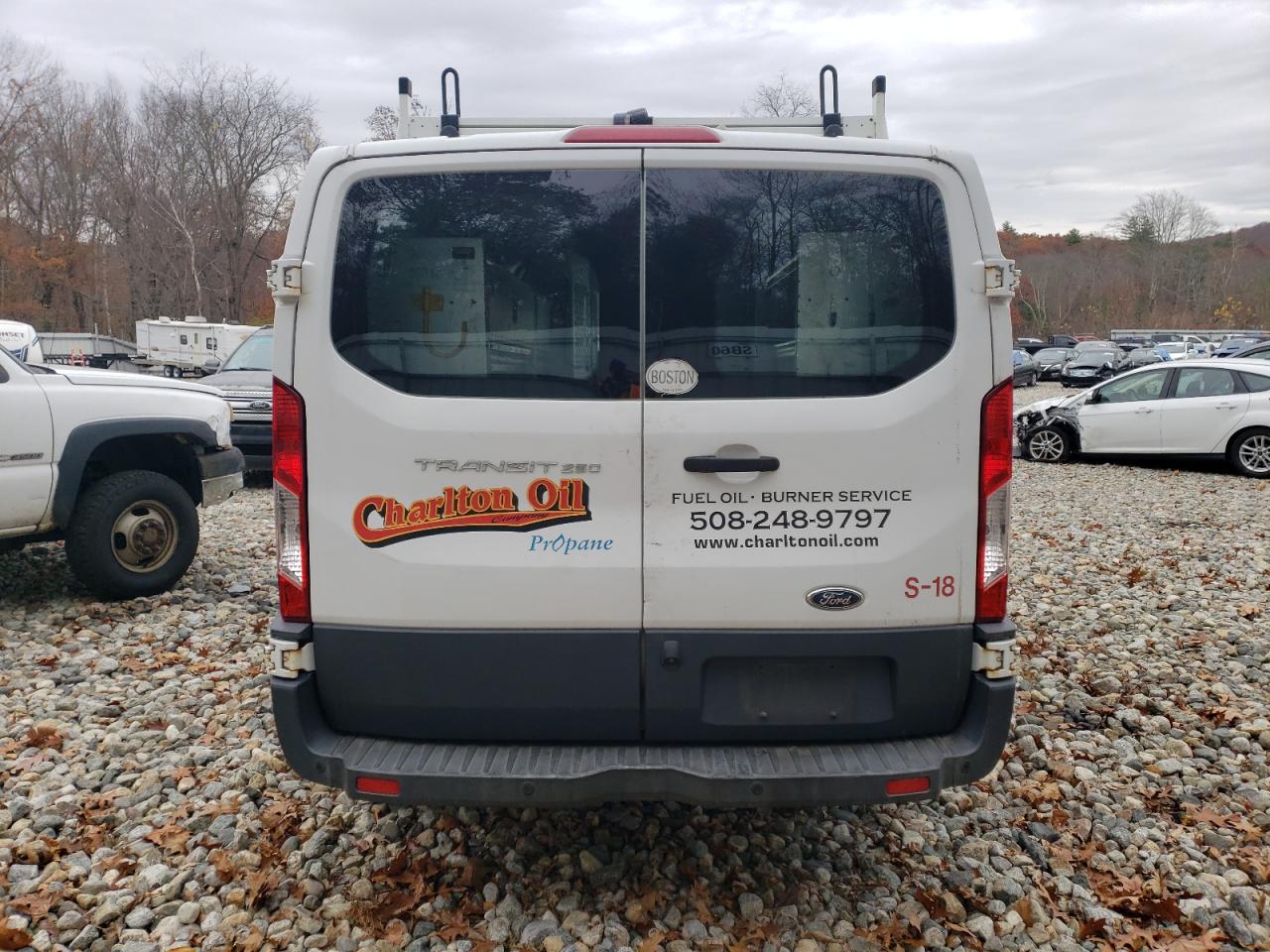 2017 Ford Transit VIN 1FTYR1ZM6HKB06182 Copart auction photo, side damage thumbnail 6