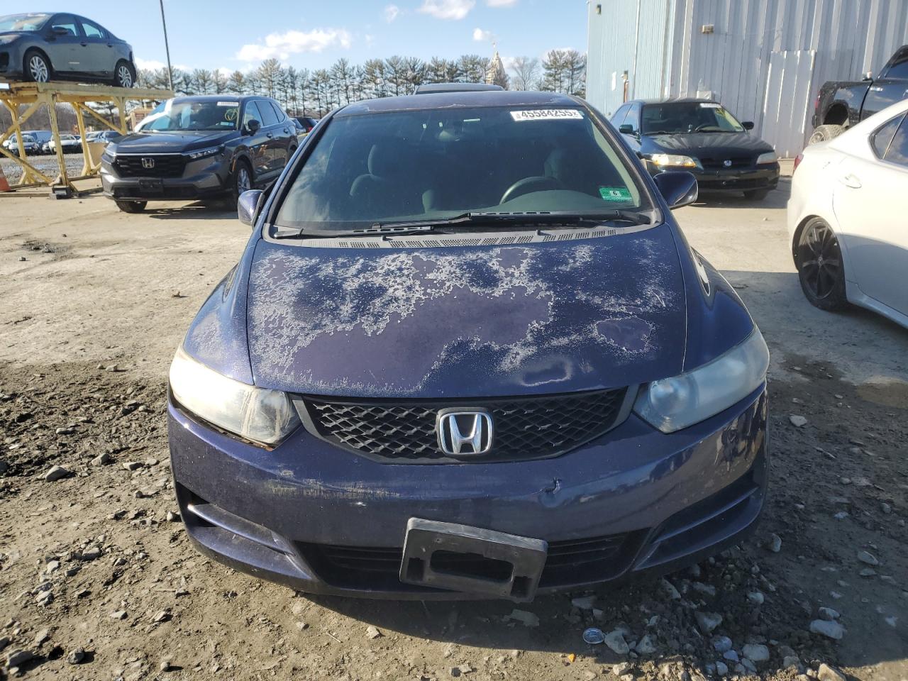 2010 Honda Civic VIN 2HGFG1B66AH538293 Copart auction photo, front end / side damage thumbnail 5