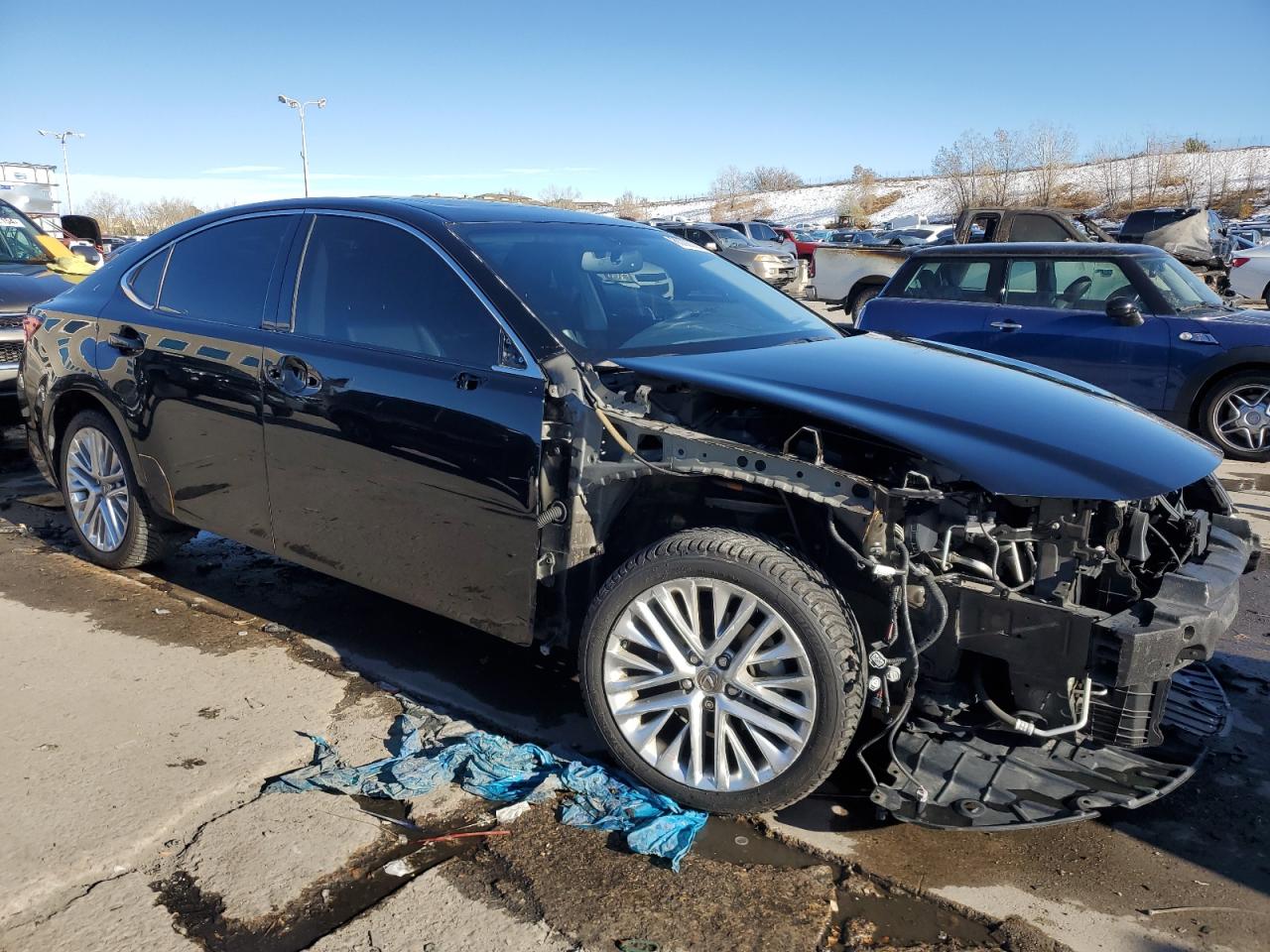 2014 Lexus ES VIN JTHBK1GG9E2122541 Copart auction photo, front end damage thumbnail 4
