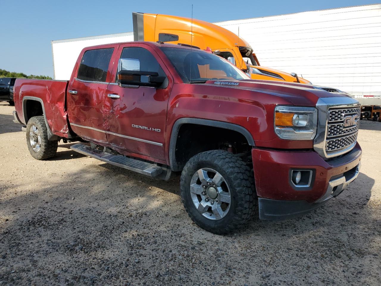 2018 GMC Sierra VIN 1GT42YEY6JF179782 Copart auction photo, side damage thumbnail 4