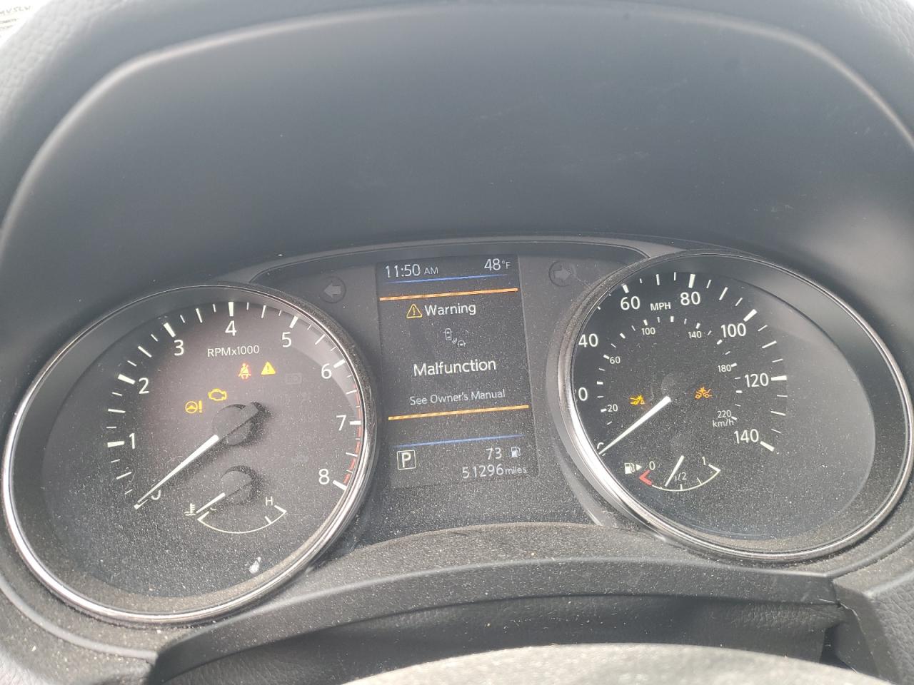 2020 Nissan Rogue VIN JN8AT2MV5LW121108 Copart auction photo, front end / side damage thumbnail 9