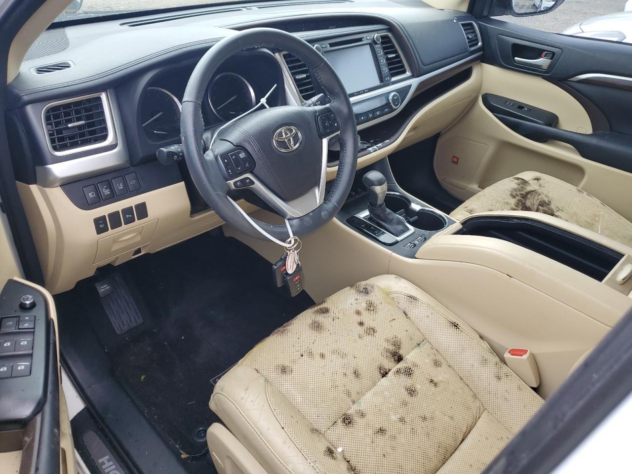 2016 Toyota Highlander VIN 5TDDKRFH7GS319318 Copart auction photo, water/flood damage thumbnail 8