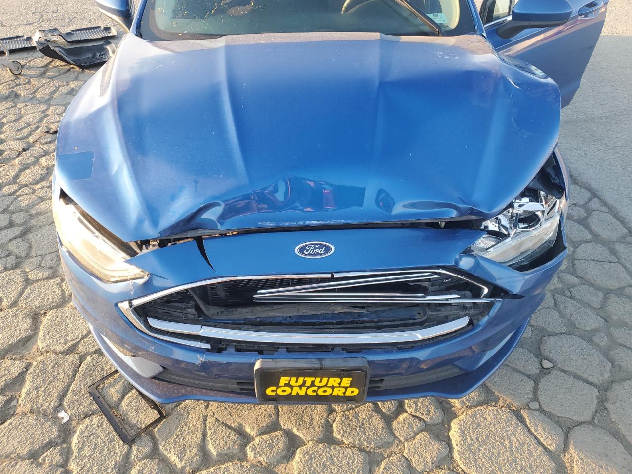 2017 Ford Fusion VIN 3FA6P0LU7HR318221 Copart auction photo, front end damage thumbnail 12
