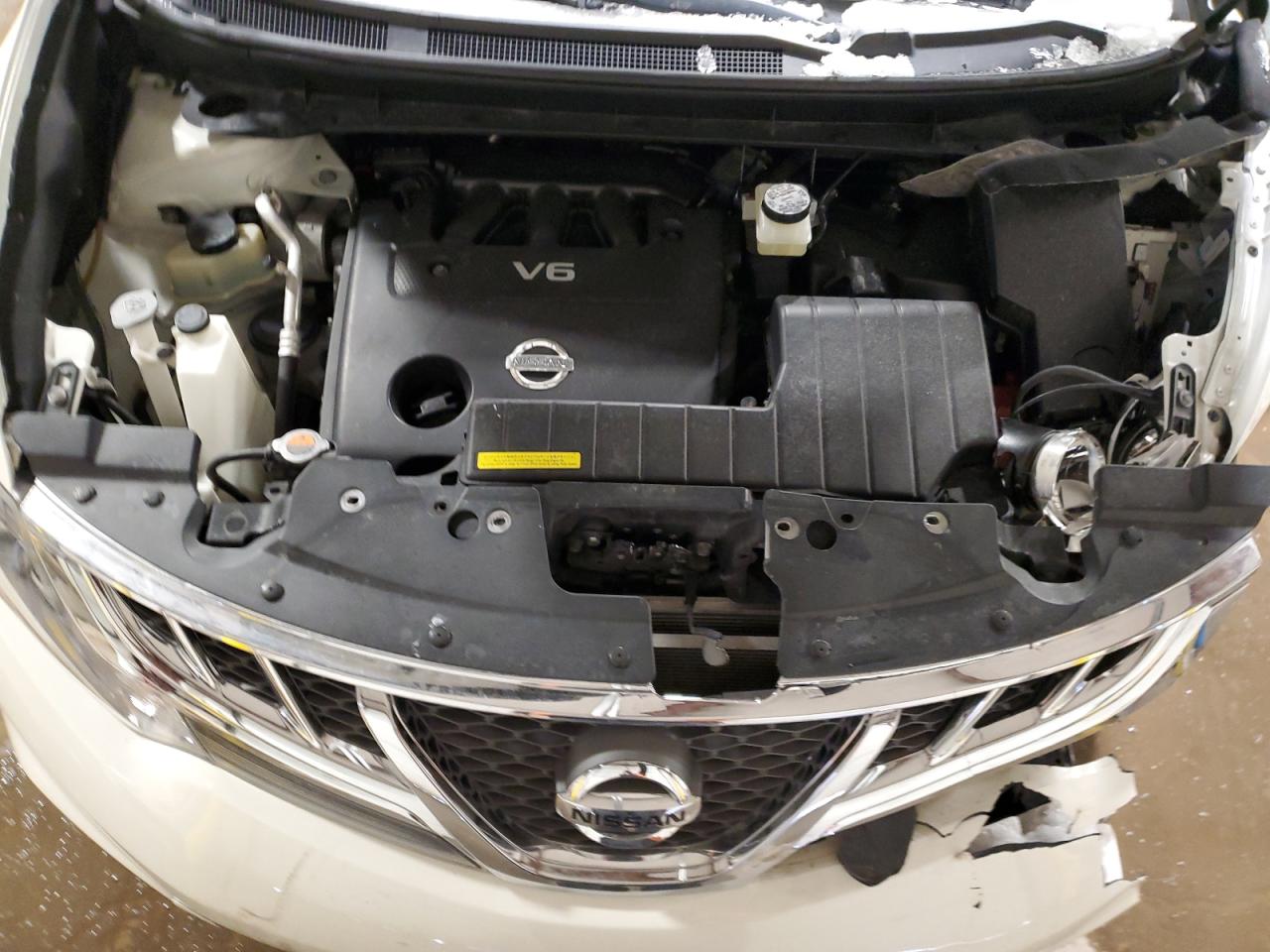 2014 Nissan Murano VIN JN8AZ1MW8EW515027 Copart auction photo, front end / side damage thumbnail 12