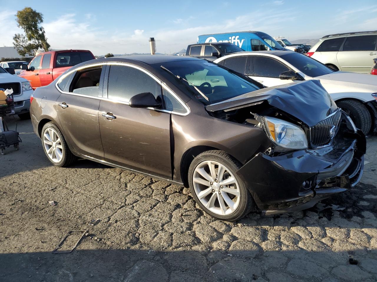 2012 Buick Verano VIN 1G4PP5SK8C4186725 Copart auction photo, vandalism / all over damage thumbnail 4