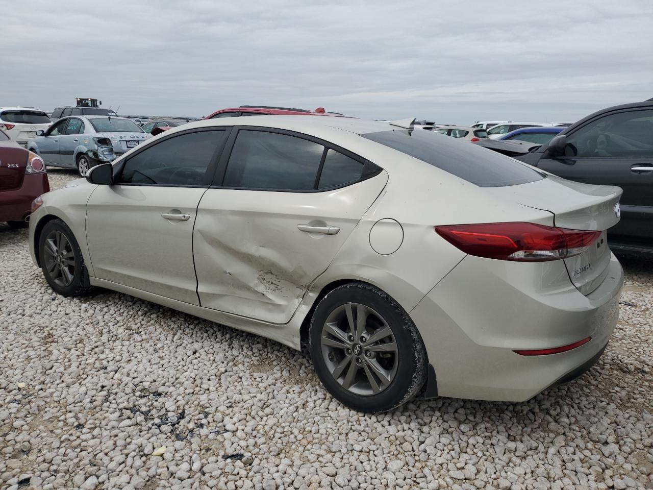 2018 Hyundai Elantra VIN 5NPD84LF0JH324328 Copart auction photo, side / minor dent/scratches damage thumbnail 2