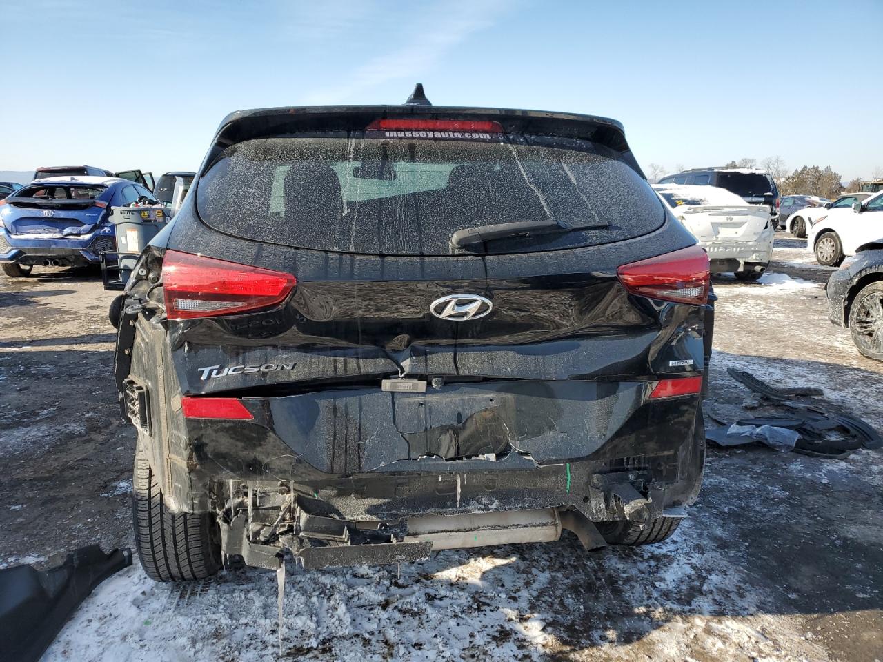 2019 Hyundai Tucson VIN KM8J2CA42KU999665 Copart auction photo, rear end / front end damage thumbnail 6
