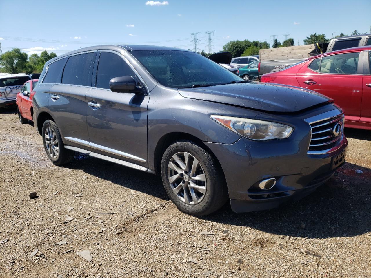 2013 Infiniti JX VIN 5N1AL0MM9DC329398 Copart auction photo, front end damage thumbnail 4