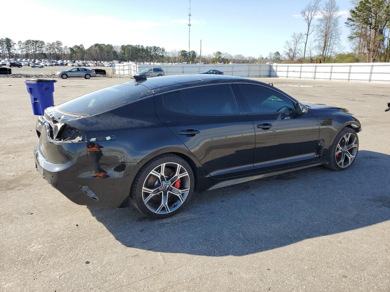 2019 KIA Stinger VIN KNAE55LC4K6059351 Copart auction photo, front end damage thumbnail 3
