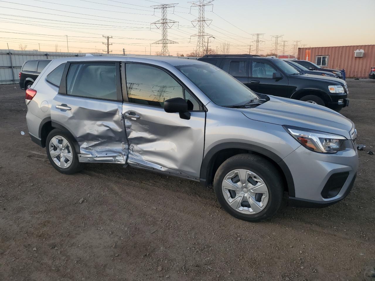 2020 Subaru Forester VIN JF2SKAAC0LH587230 Copart auction photo, side damage thumbnail 4