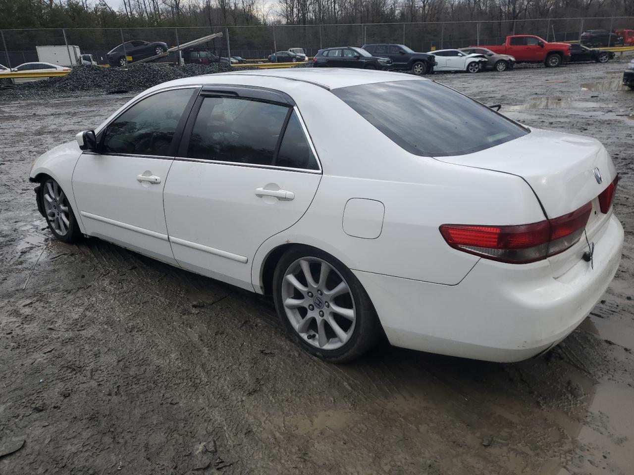 2003 Honda Accord VIN 1HGCM56373A061300 Copart auction photo, front end / top/roof damage thumbnail 2