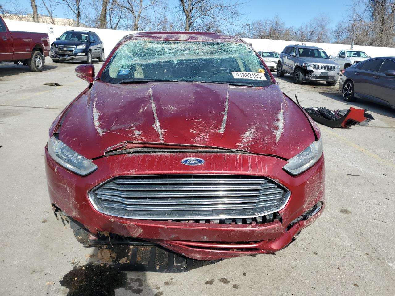 2014 Ford Fusion VIN 3FA6P0H99ER360258 Copart auction photo, rollover damage thumbnail 5