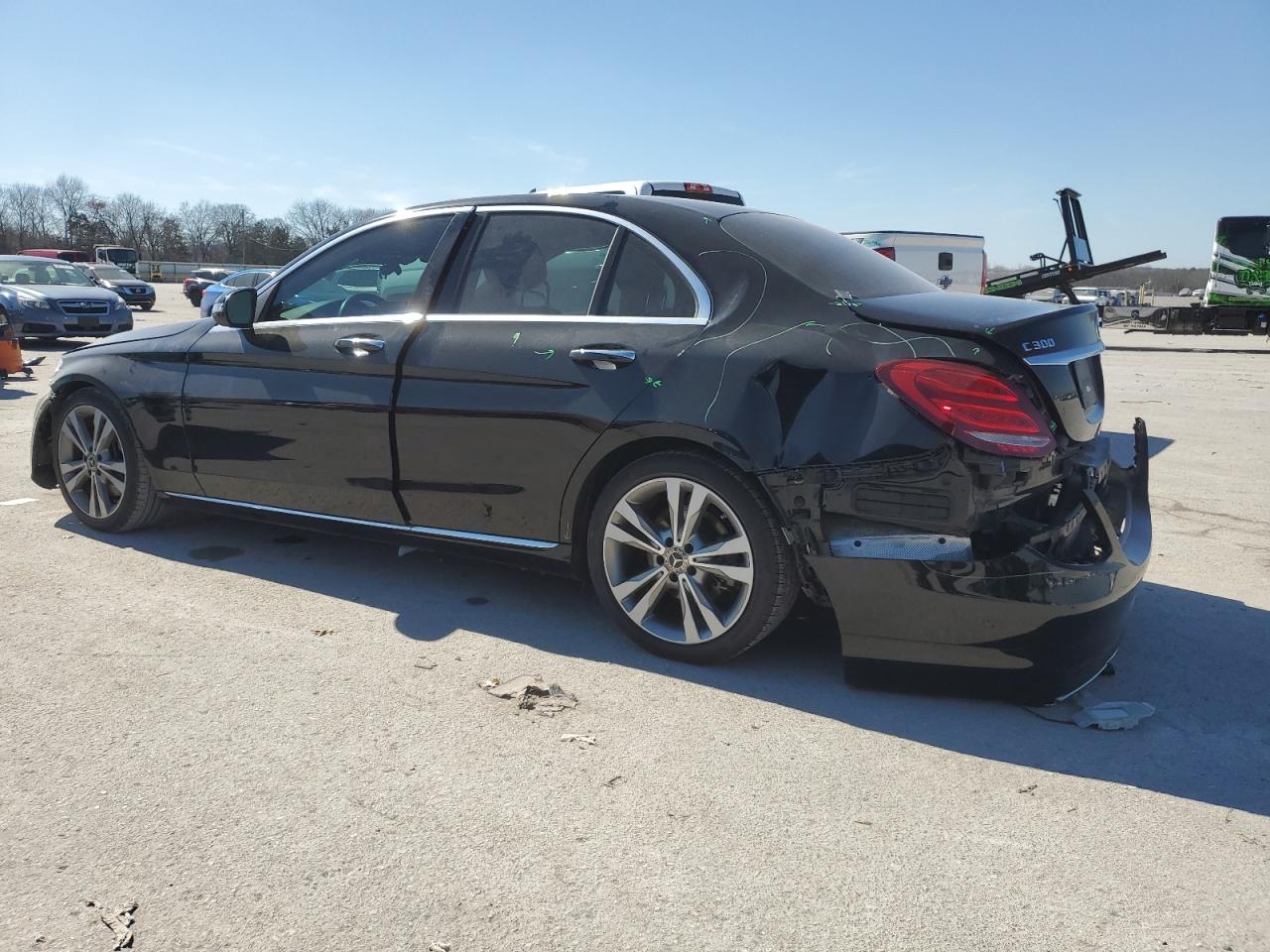 2018 Mercedes-Benz C-klasse VIN WDDWF4JB2JR330385 Copart auction photo, rear end damage thumbnail 2