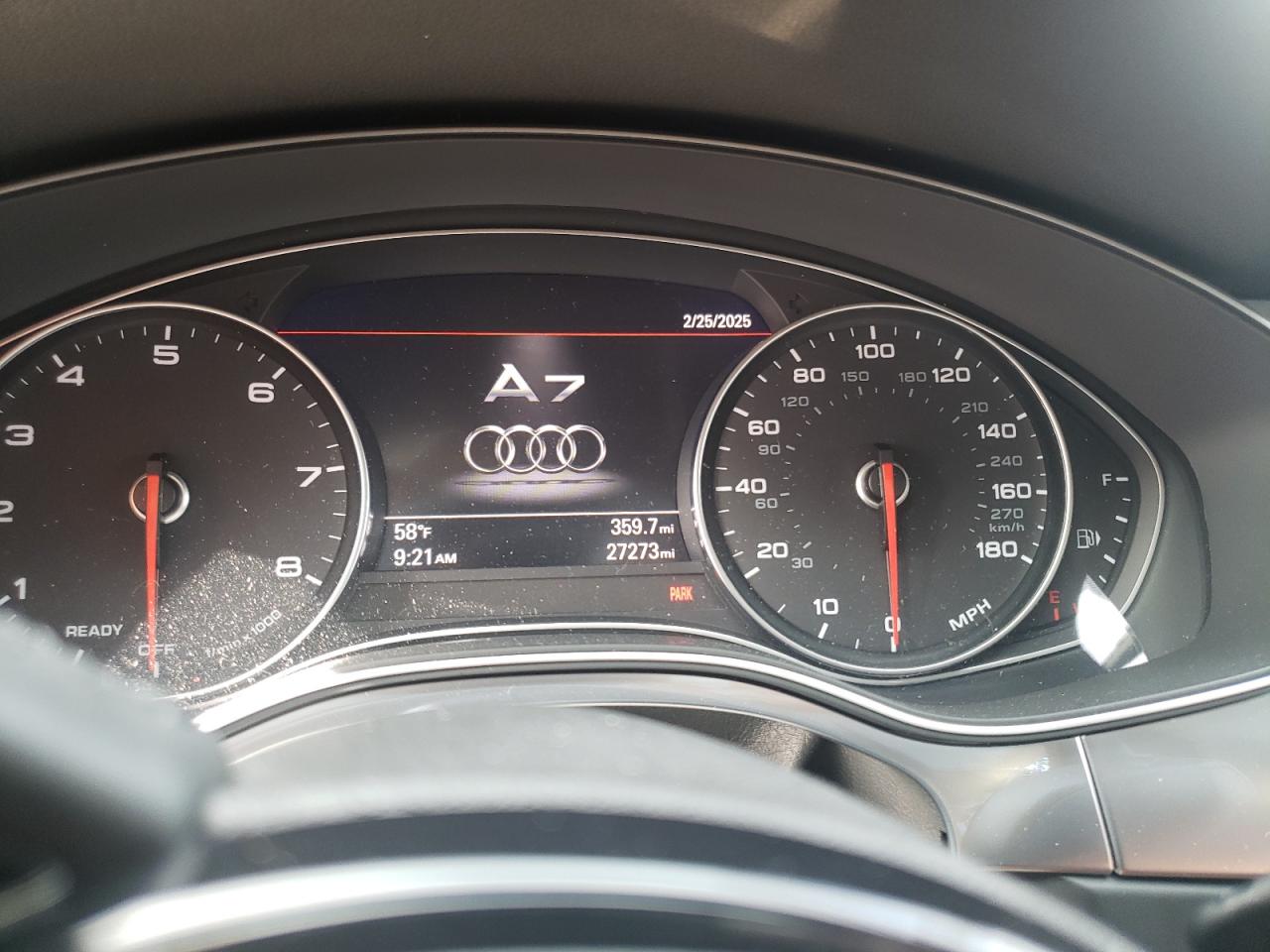2016 Audi A7 VIN WAU2GAFC3GN105718 Copart auction photo, front end damage thumbnail 9