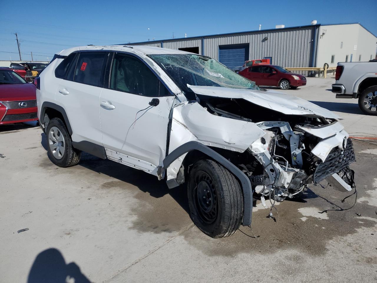 2020 Toyota RAV 4 VIN 2T3H1RFV3LW080594 Copart auction photo, rollover damage thumbnail 4