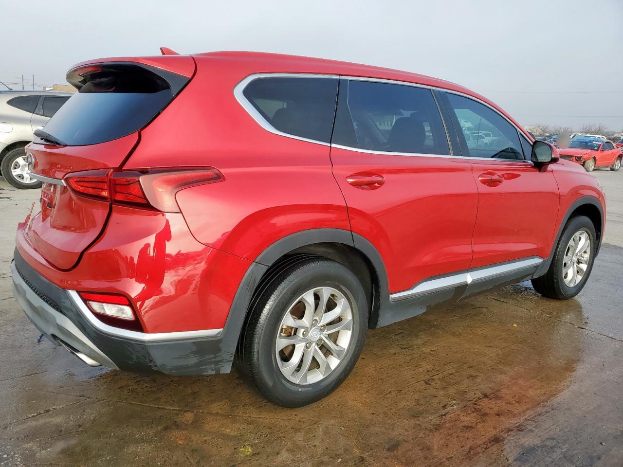 2020 Hyundai Santa Fe VIN 5NMS33AD1LH221503 Copart auction photo, rear end damage thumbnail 3
