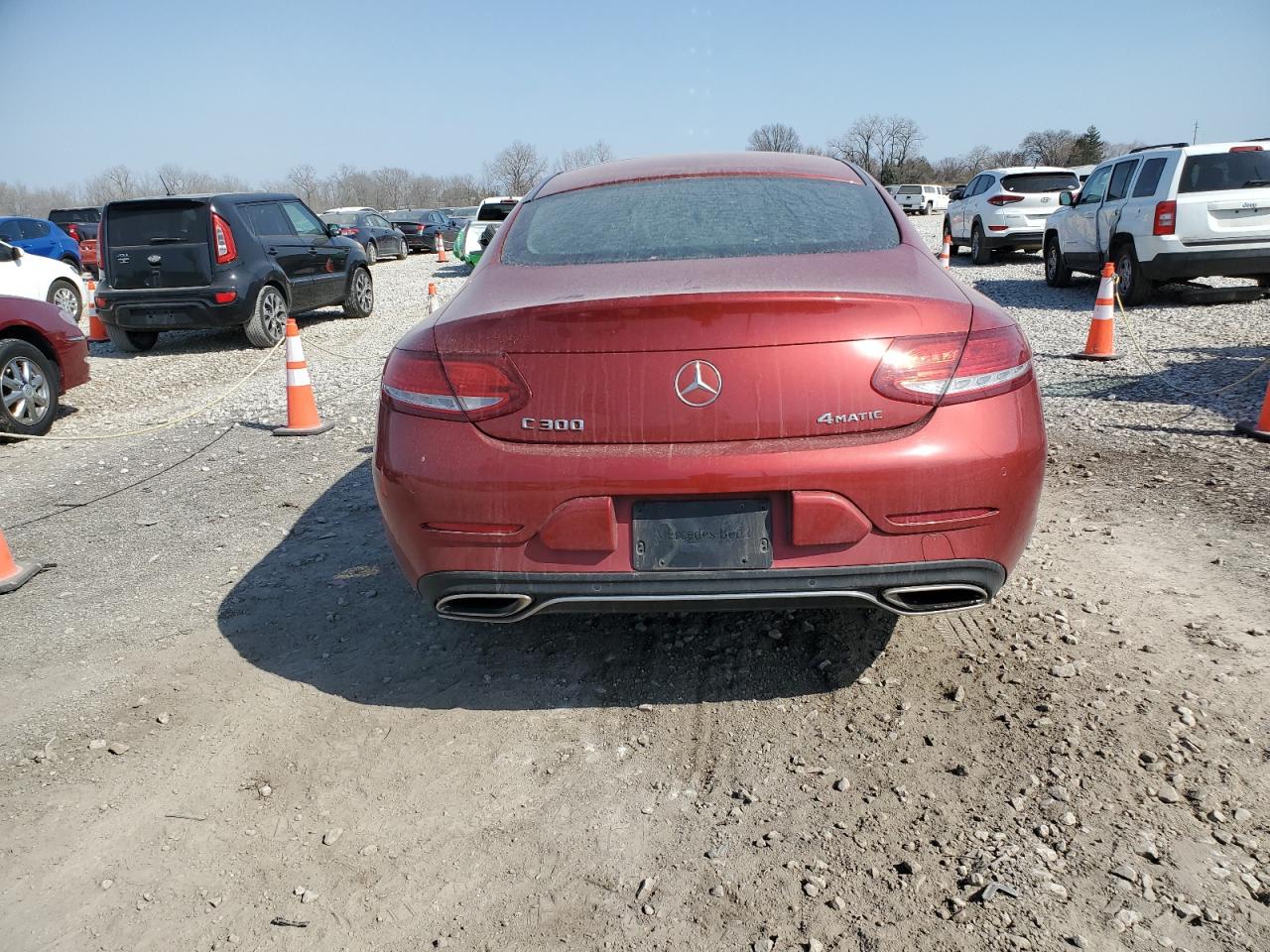 2017 Mercedes-Benz C-klasse VIN WDDWJ4KB3HF338651 Copart auction photo, front end damage thumbnail 6