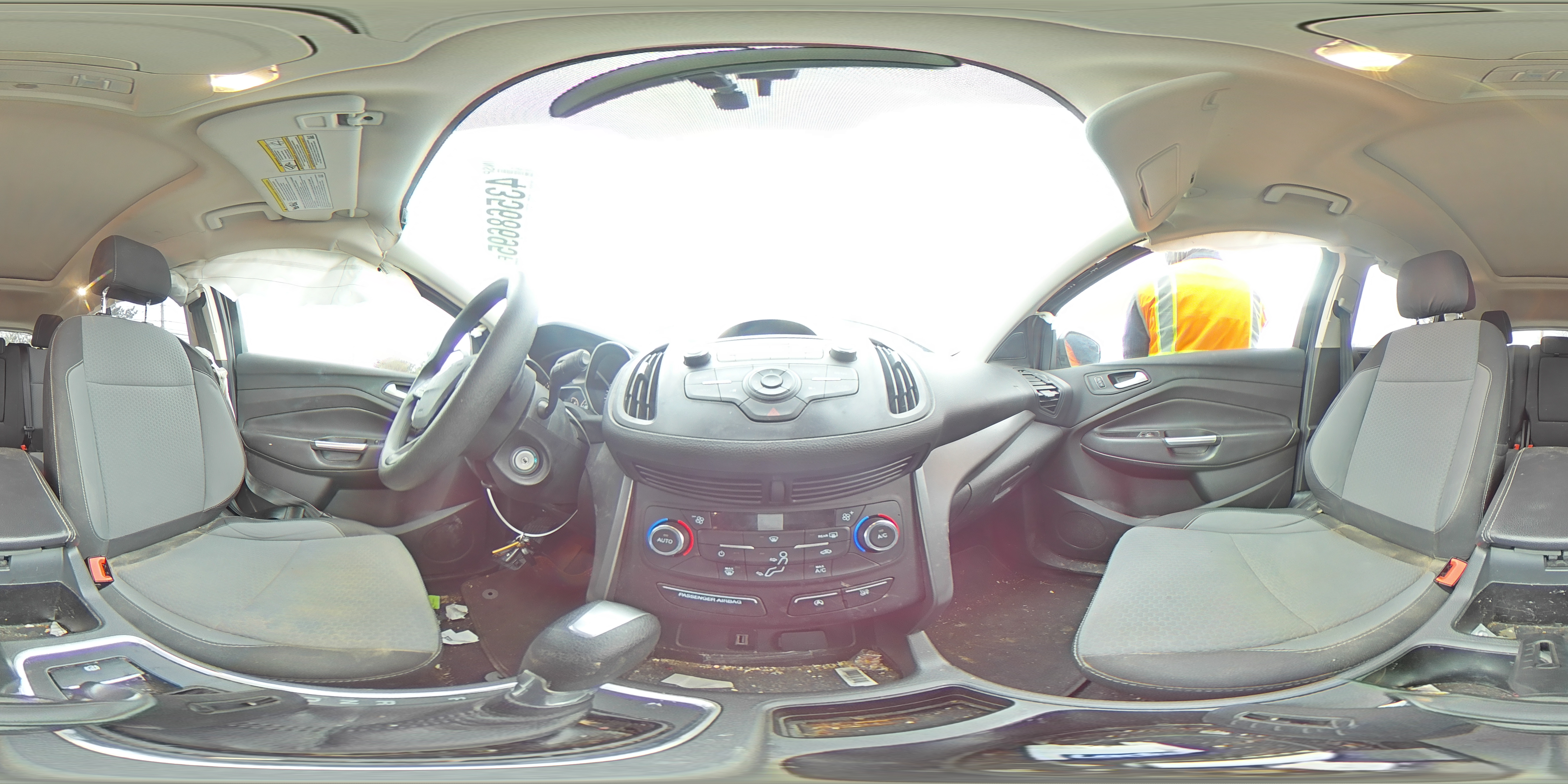 2017 Ford Escape VIN 1FMCU0GD1HUD91850 Copart auction photo, side / undercarriage damage thumbnail 13